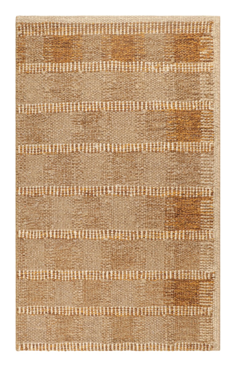 Swedish Flatweave Scandinavian Custom Rug Sample, Geometric