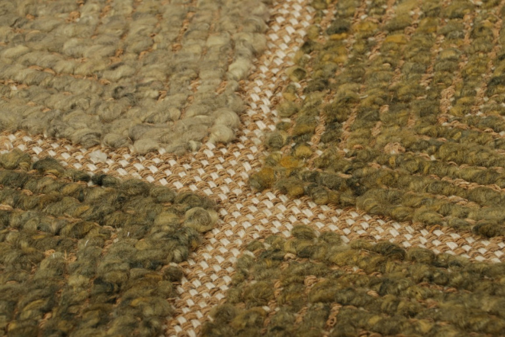 Scandinavian Textural Flatweave Custom Rug Sample, Geometric