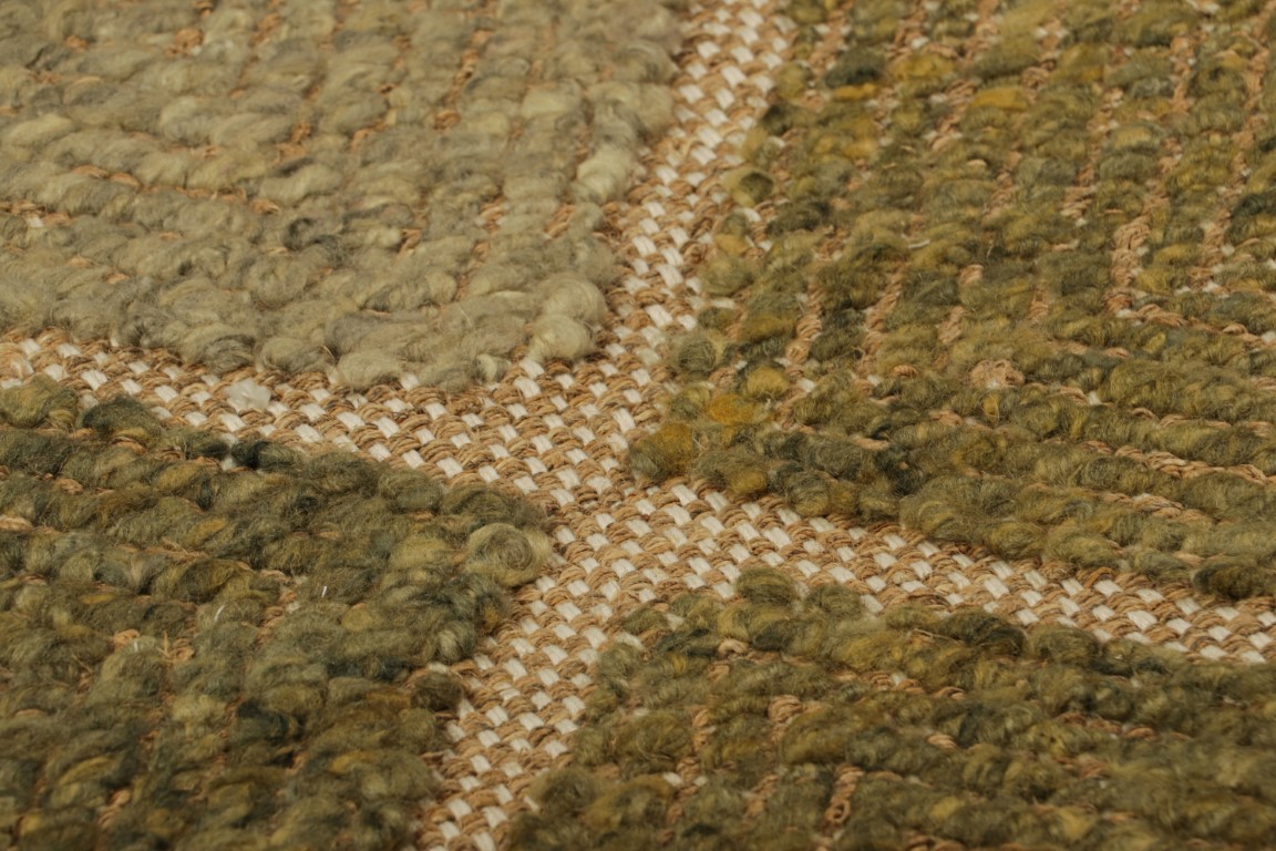 Scandinavian Textural Flatweave Custom Rug Sample, Geometric