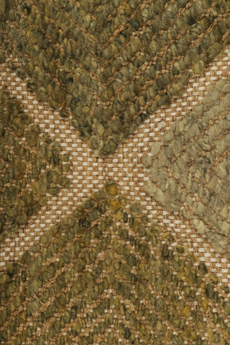 Scandinavian Textural Flatweave Custom Rug Sample, Geometric
