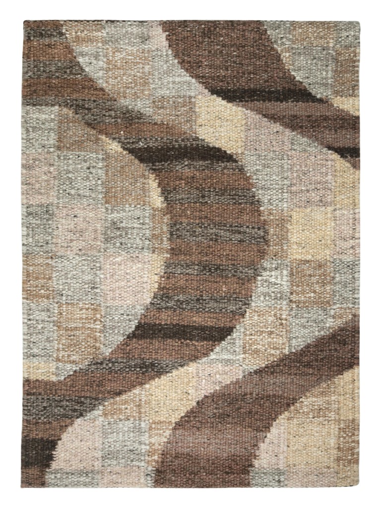 Swedish Flatweave Scandinavian Custom Rug Sample, Geometric