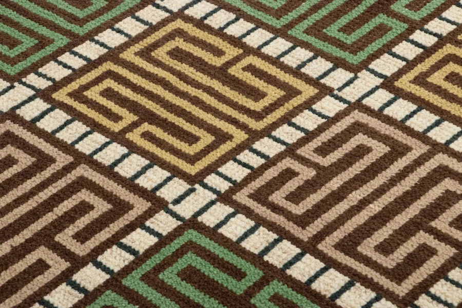 Swedish Scandinavian Geometric Rug