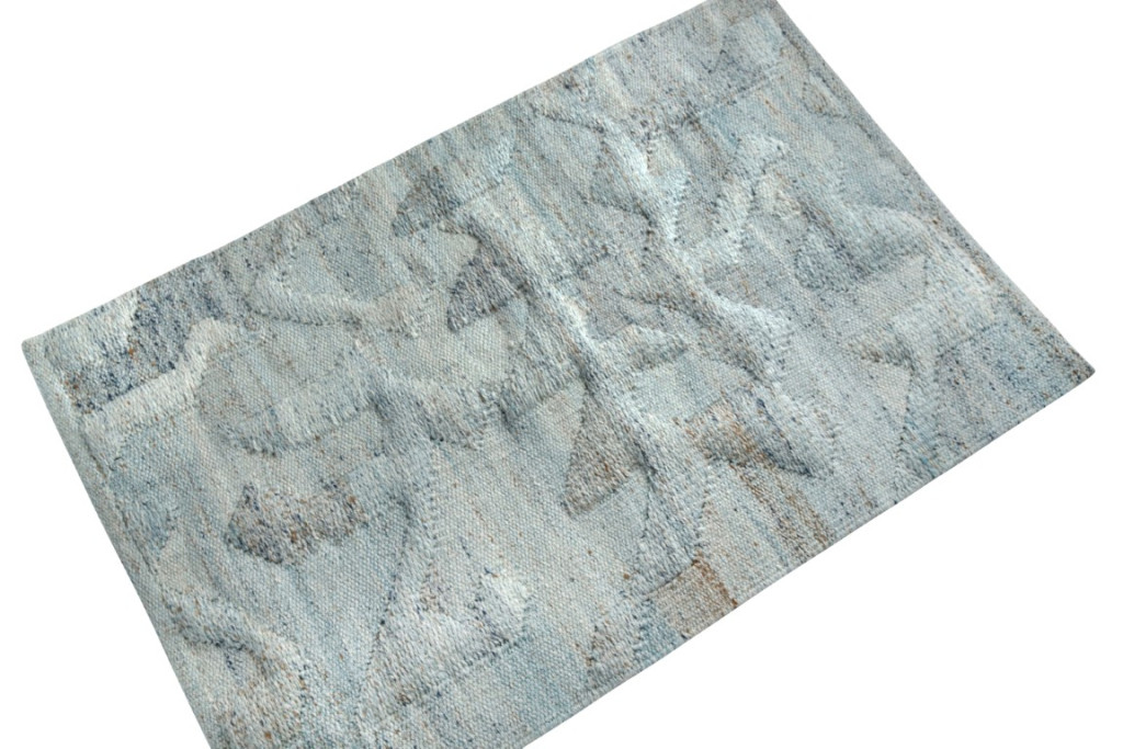Swedish Flatweave Scandinavian Outdoor Custom Rug Sample, Geometric