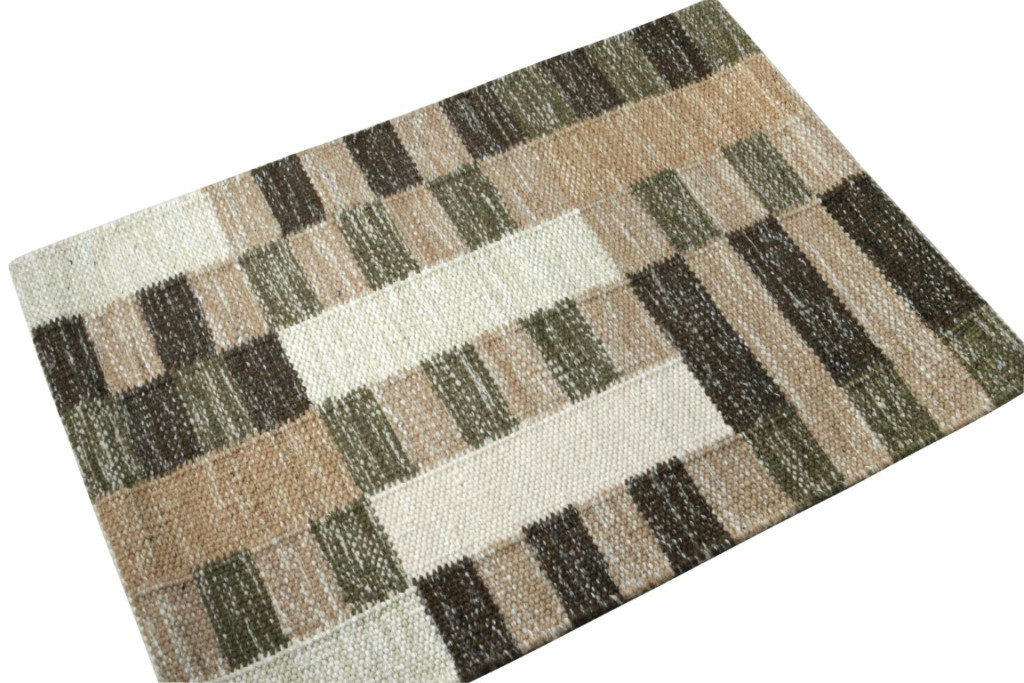 Scandinavian Flatweave Custom Rug Sample, Geometric
