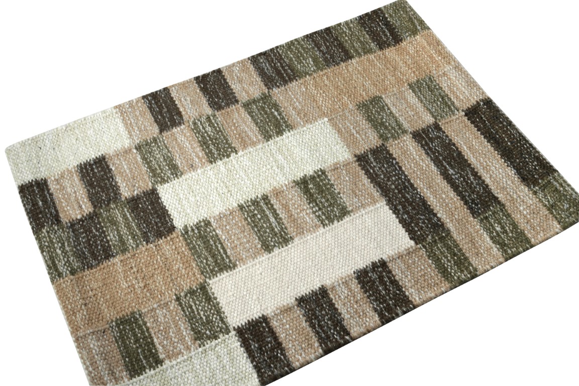 Scandinavian Flatweave Custom Rug Sample, Geometric