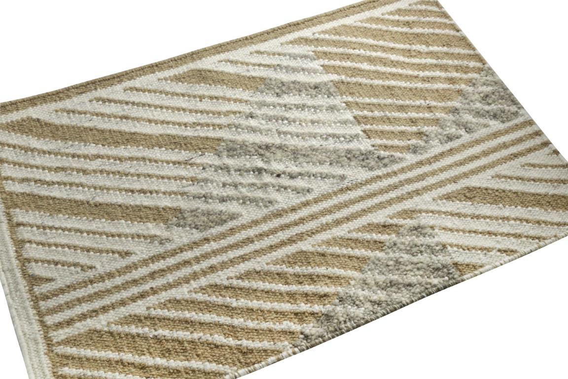 Scandinavian Flatweave Custom Rug Sample, Geometric