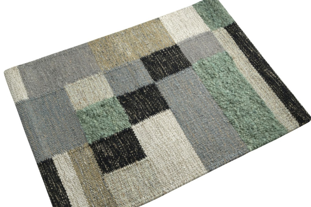 Scandinavian Flatweave Custom Rug Sample, Geometric