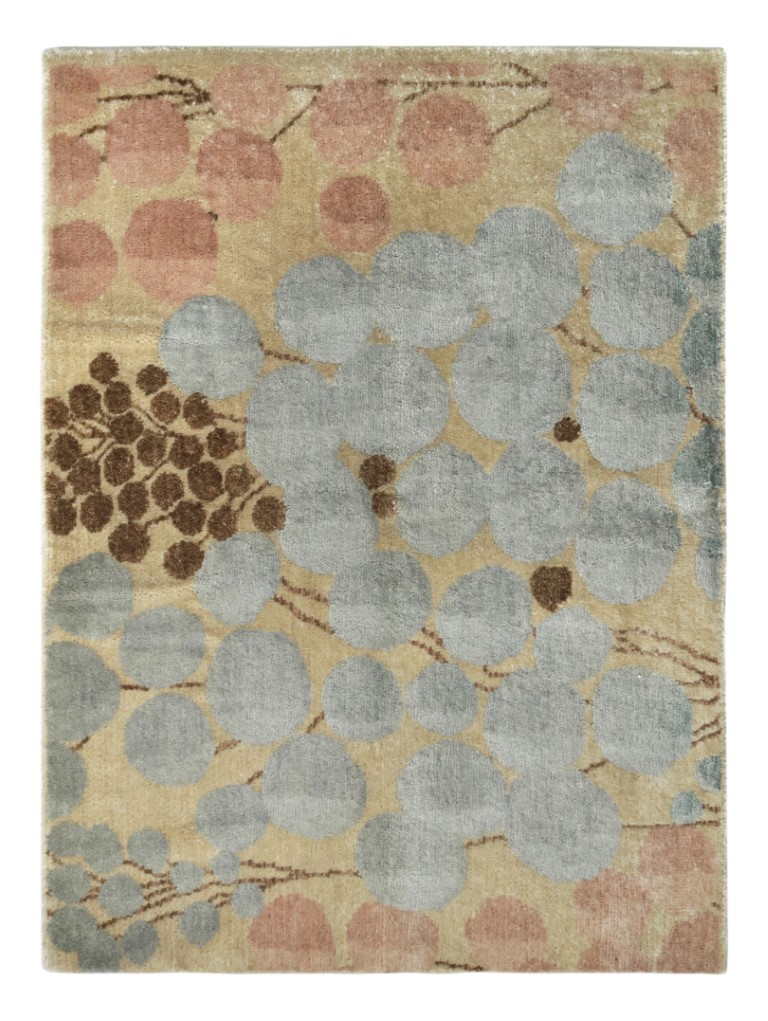 Modern Floral Custom Rug Sample