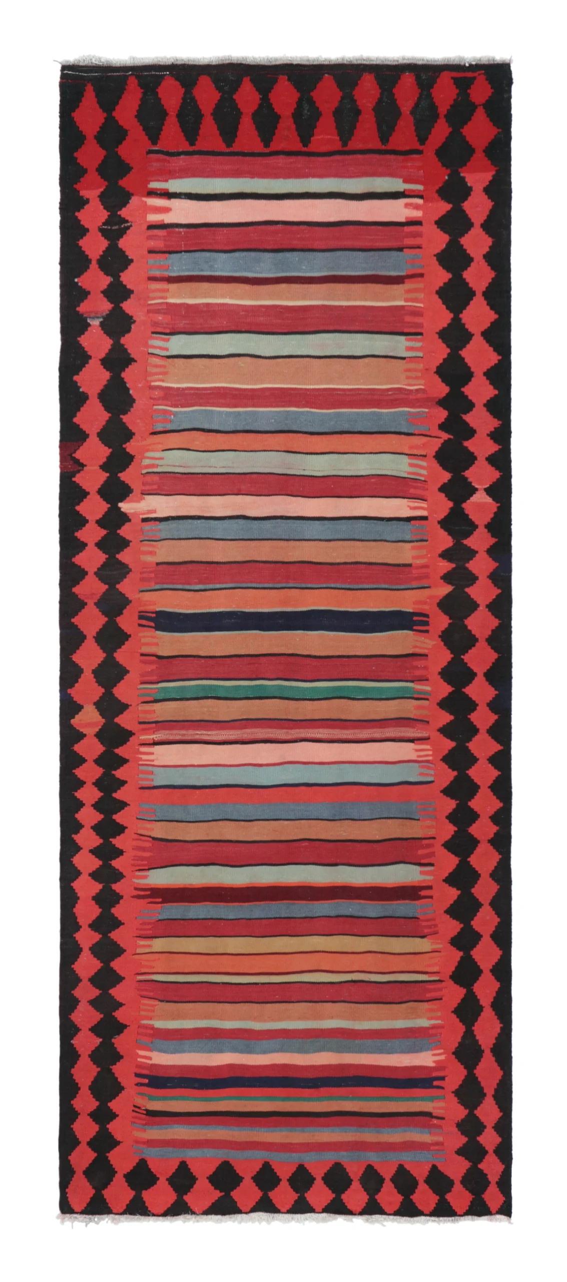 Vintage Shahsavan Striped Kilim