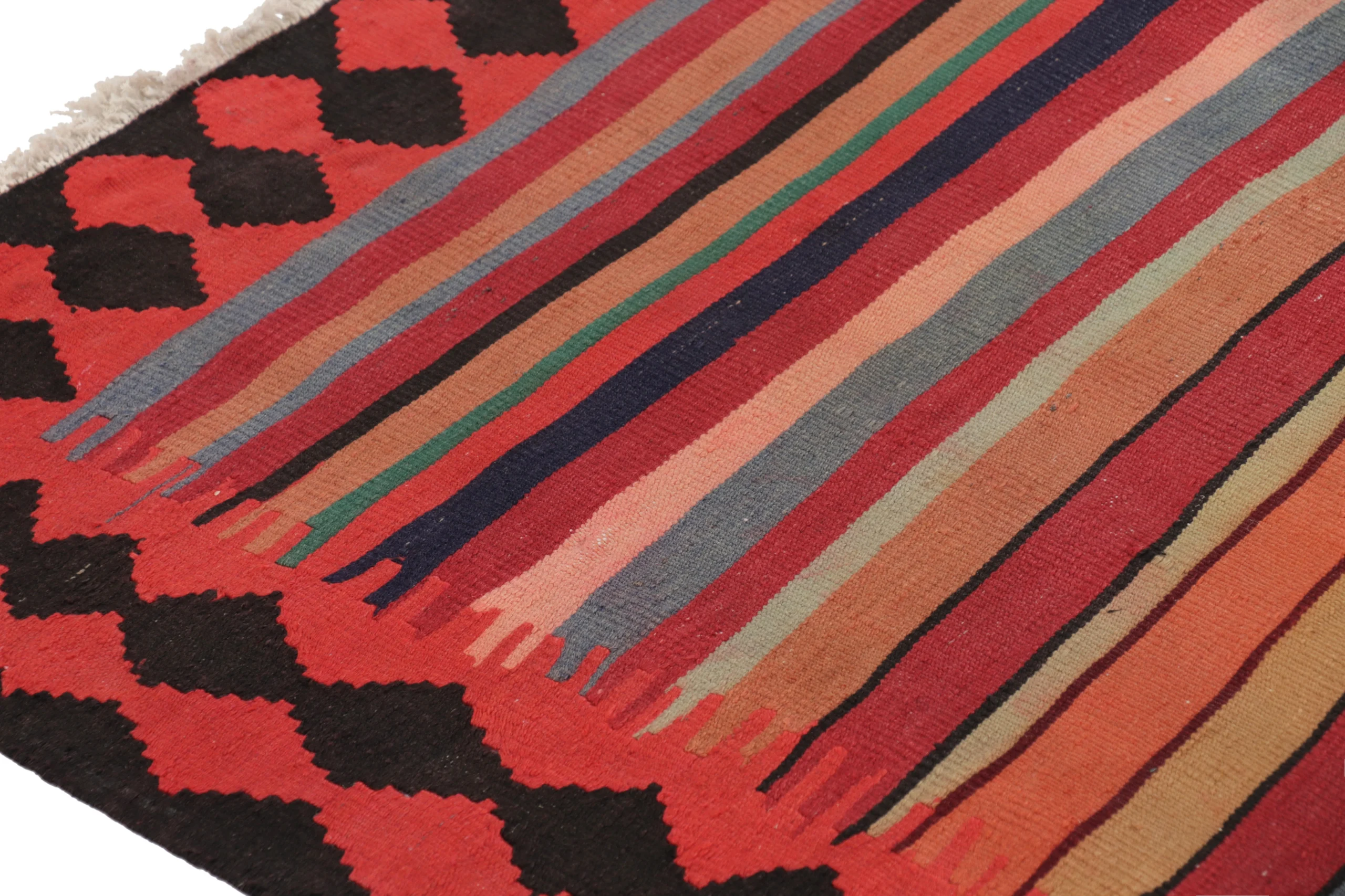 Vintage Shahsavan Striped Kilim