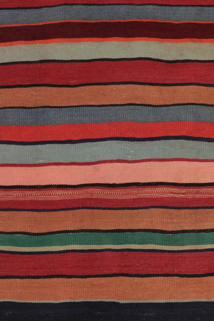 Vintage Shahsavan Striped Kilim
