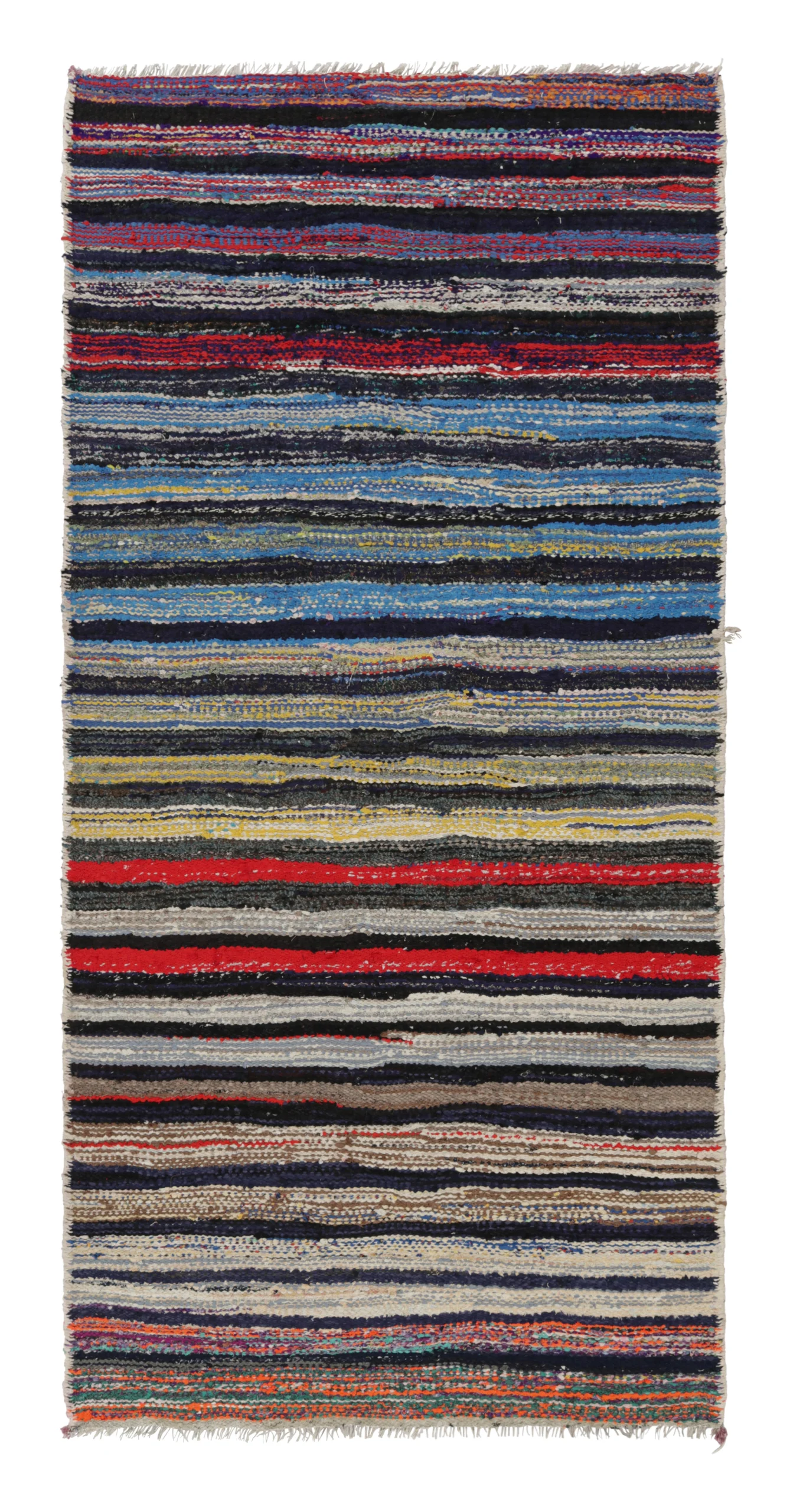 Vintage Shahsavan Striped Kilim