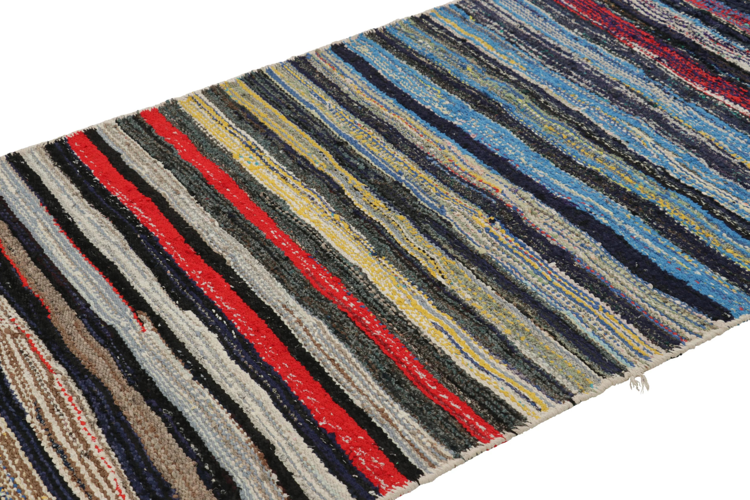 Vintage Shahsavan Striped Kilim