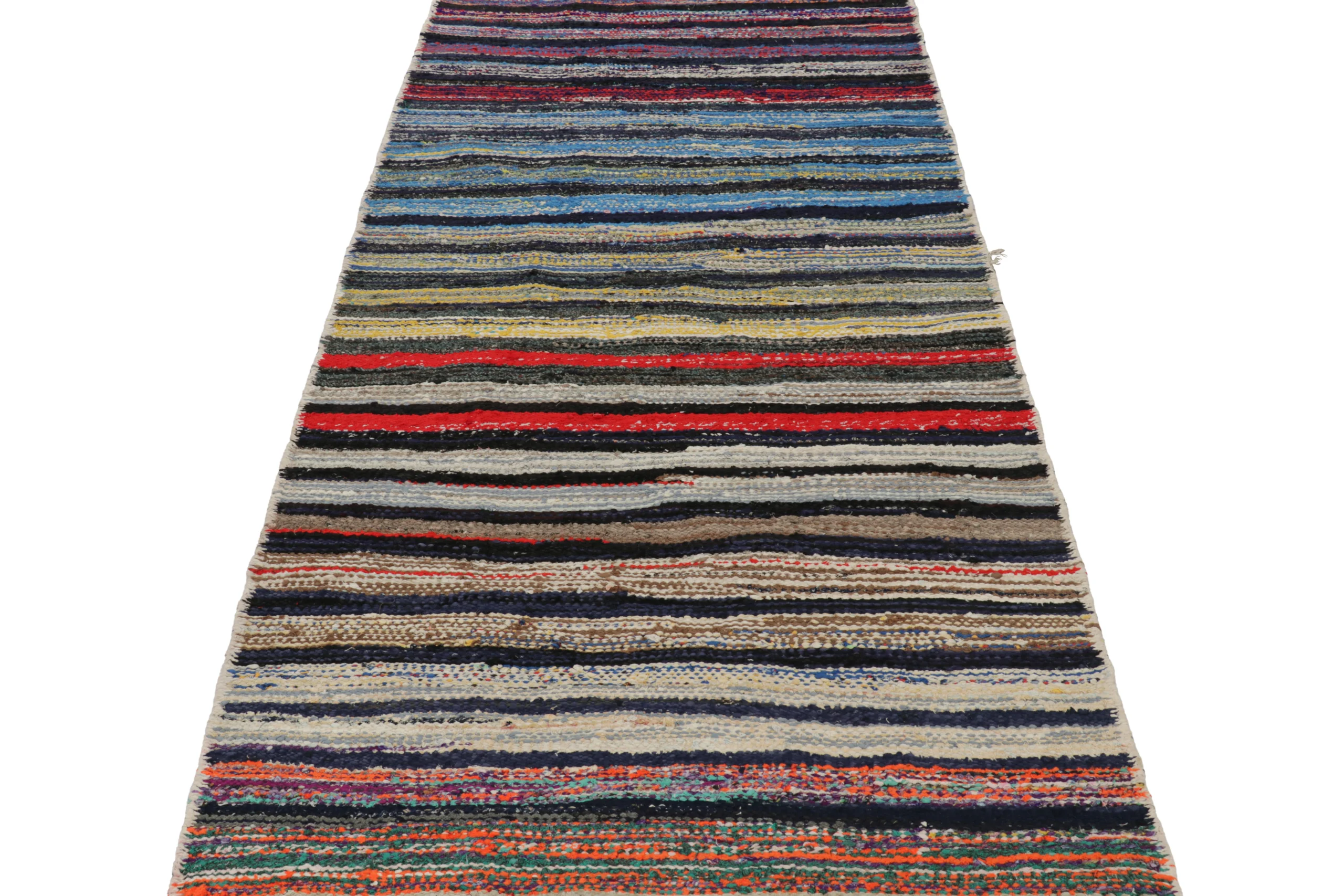 Vintage Shahsavan Striped Kilim