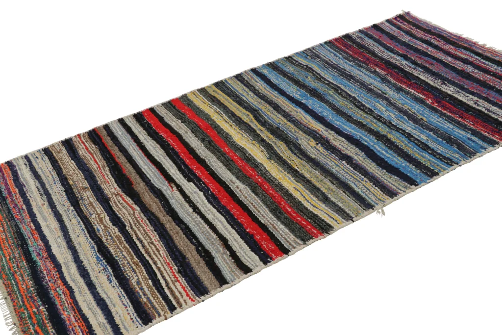 Vintage Shahsavan Striped Kilim