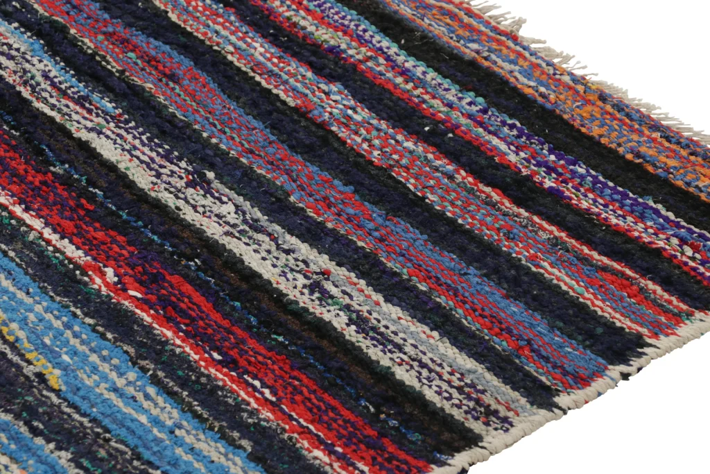 Vintage Shahsavan Striped Kilim