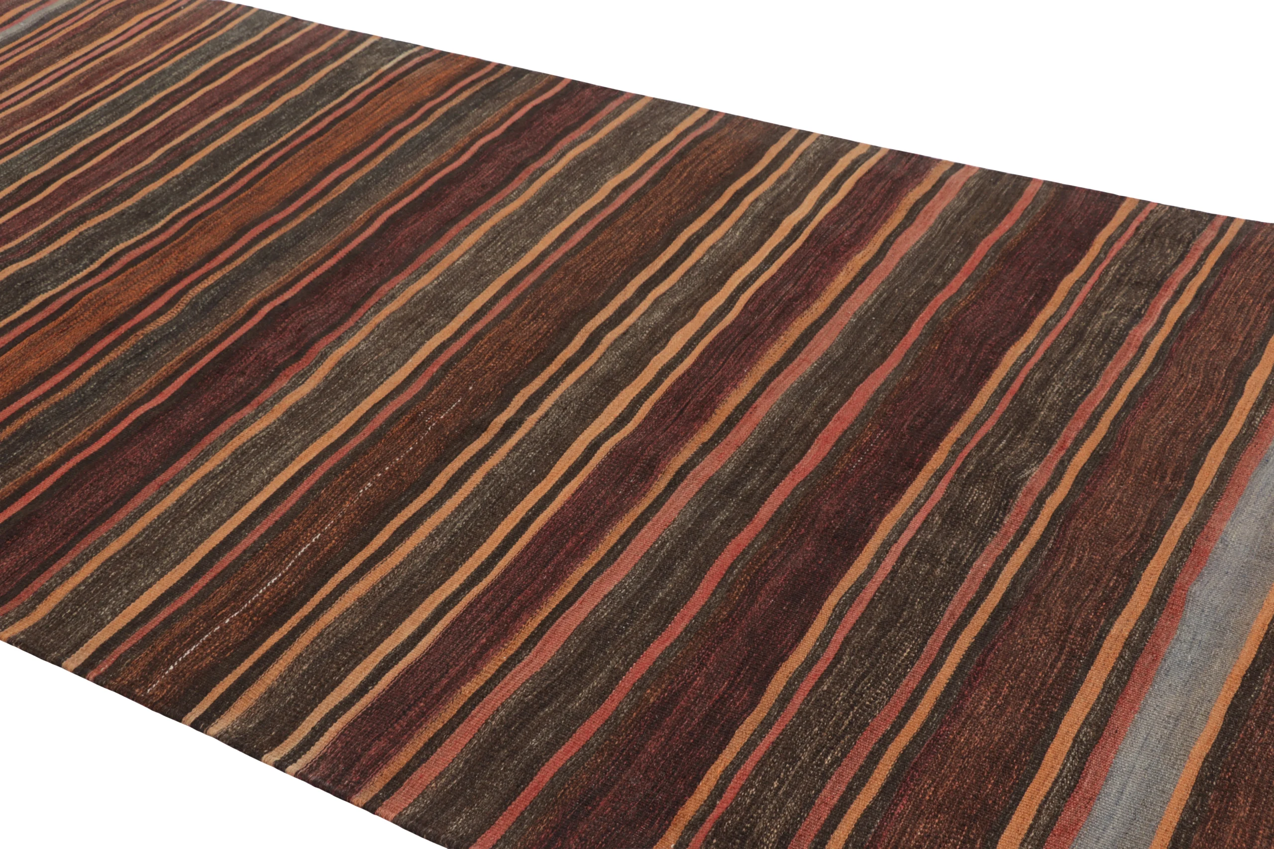 Vintage Shahsavan Striped Kilim