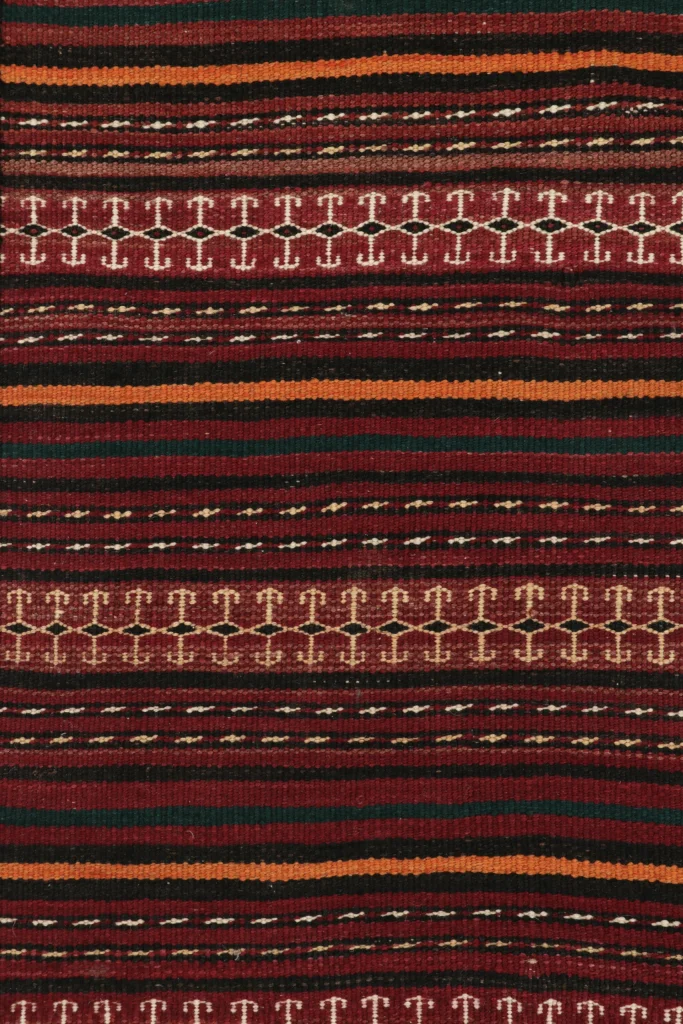 Vintage Ghochan Striped Kilim