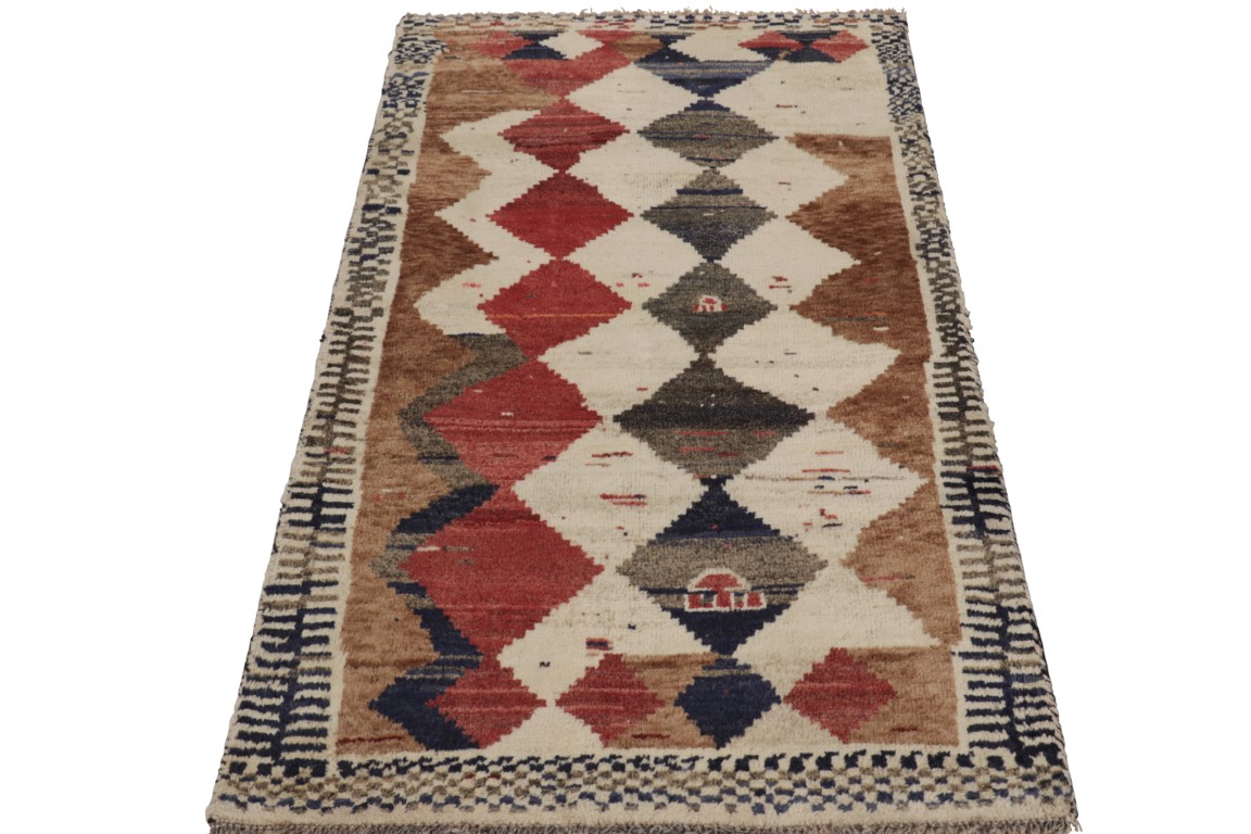 Vintage Gabbeh Geometric Rug
