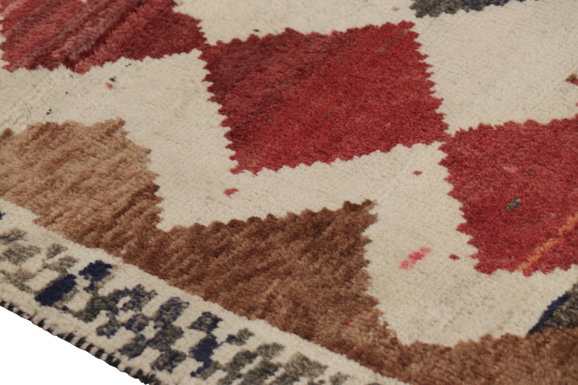 Vintage Gabbeh Geometric Rug