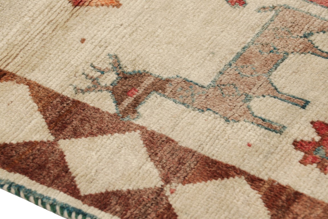 Vintage Gabbeh Pictorial Rug