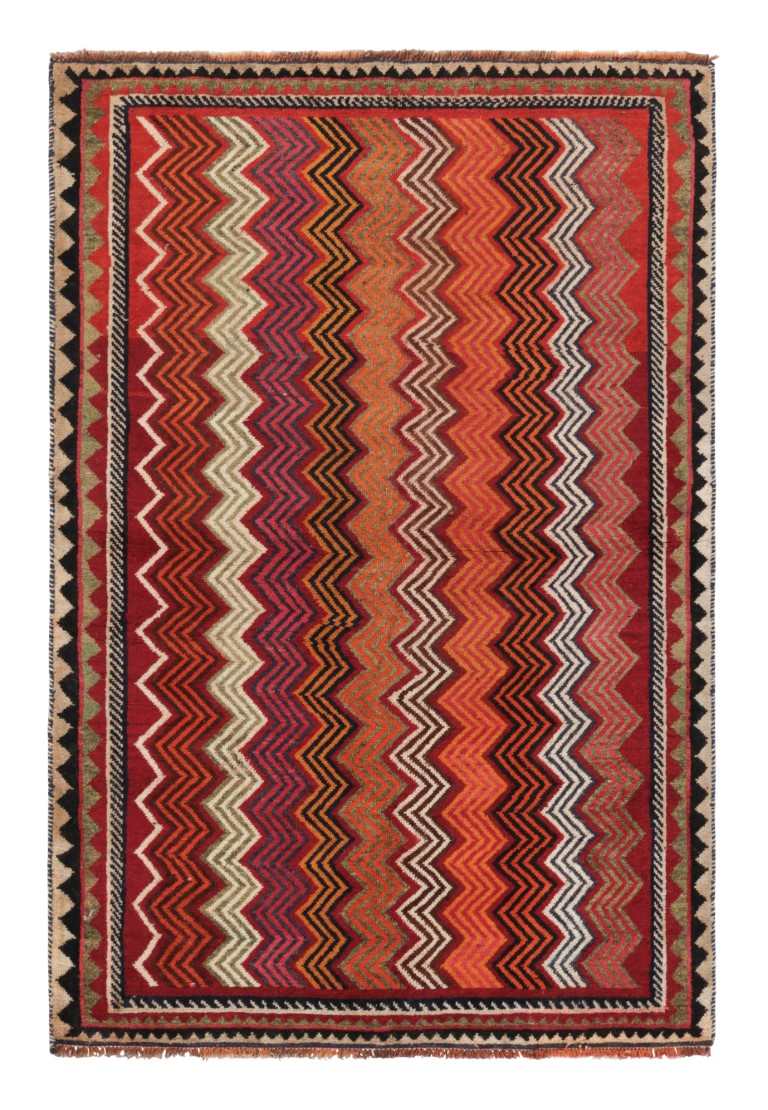 Vintage Gabbeh Geometric Rug