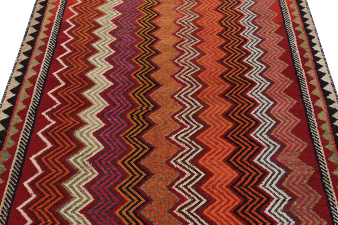Vintage Gabbeh Geometric Rug