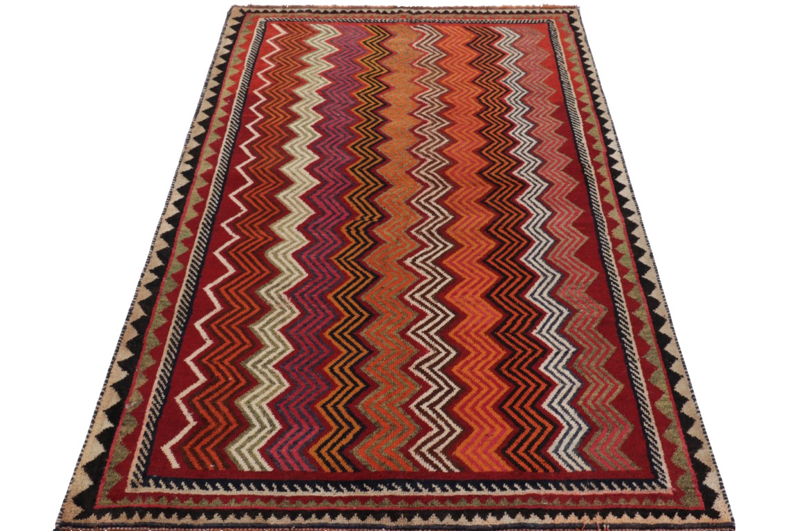 Vintage Gabbeh Geometric Rug