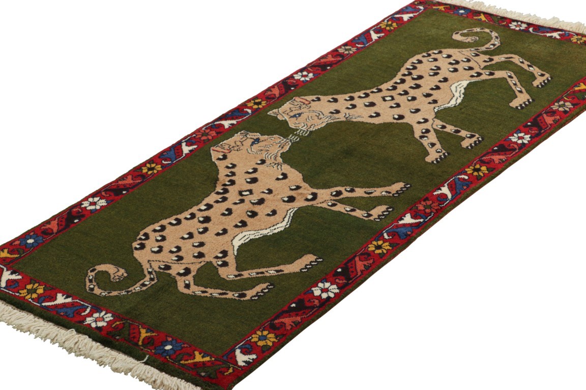 Vintage Gabbeh Pictorial Rug