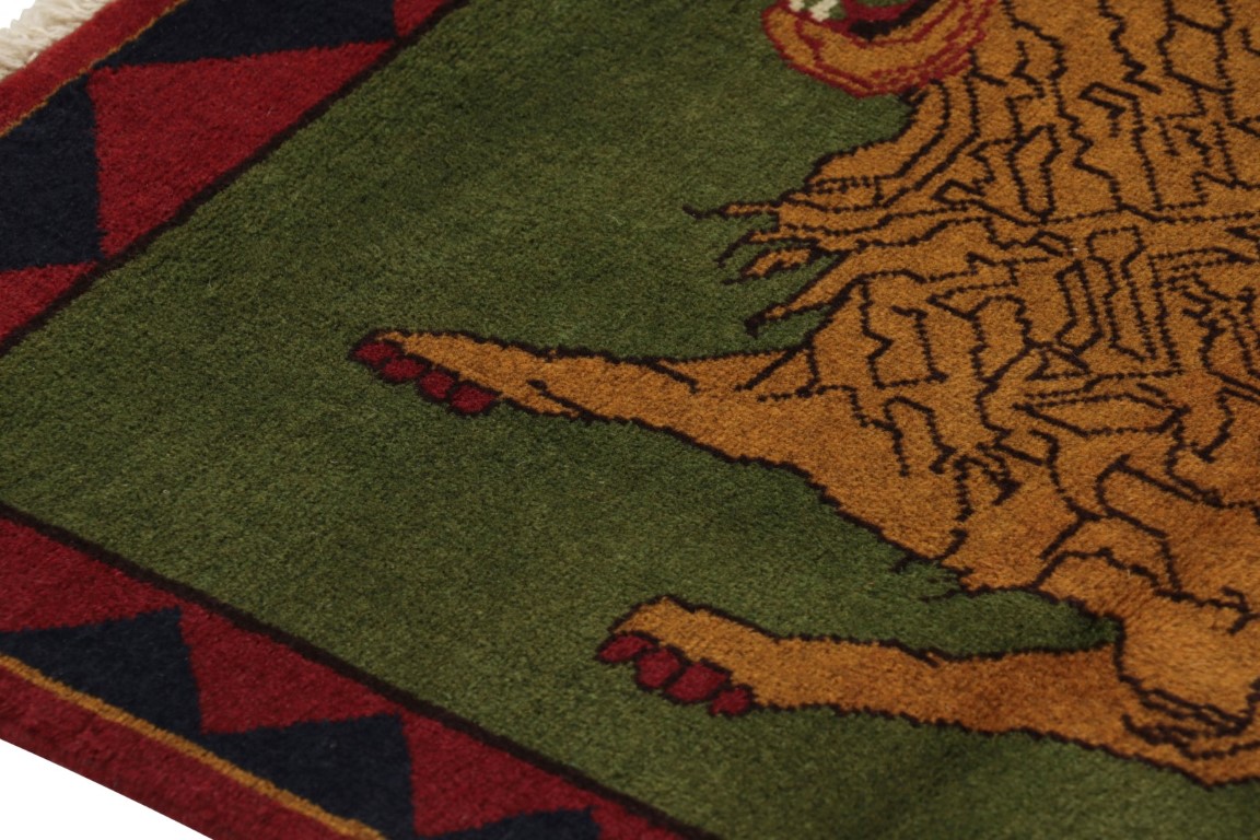 Vintage Gabbeh Pictorial Rug