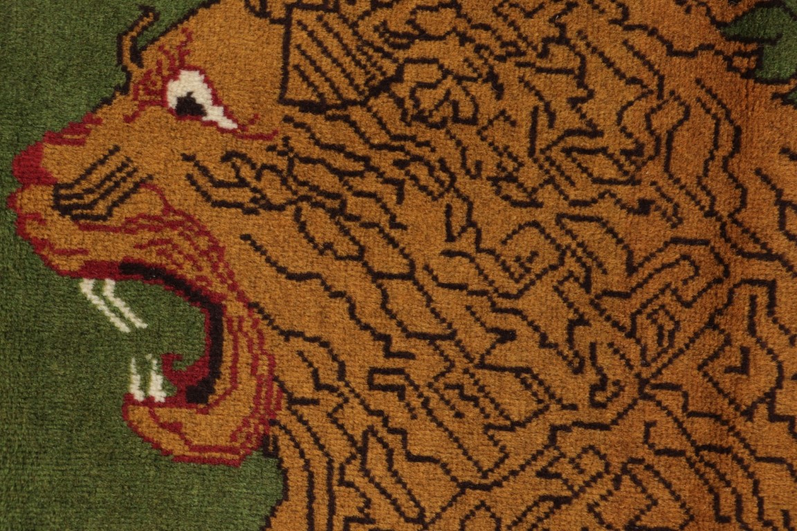 Vintage Gabbeh Pictorial Rug
