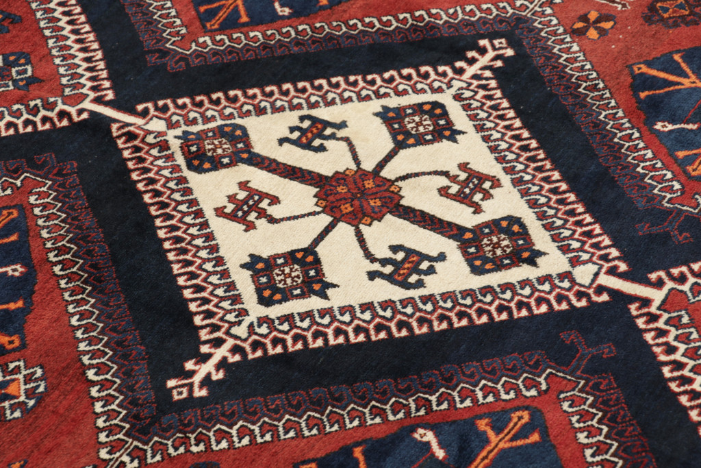 Vintage Gabbeh Medallion Rug