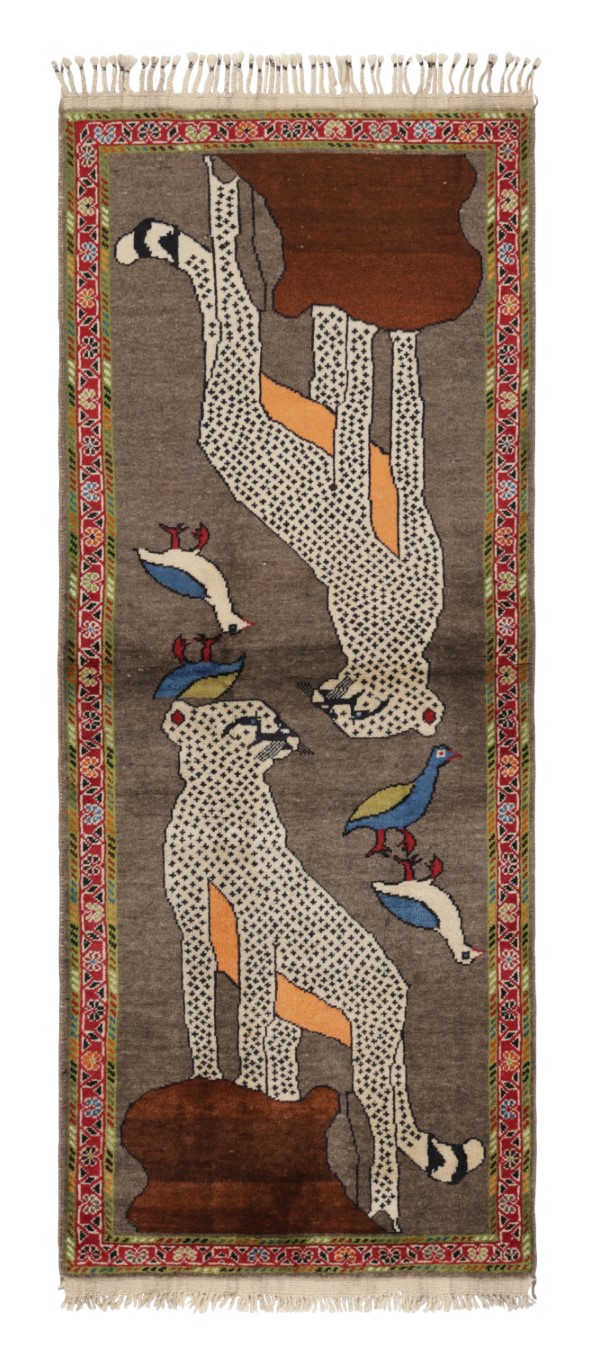 Vintage Gabbeh Runner Rug