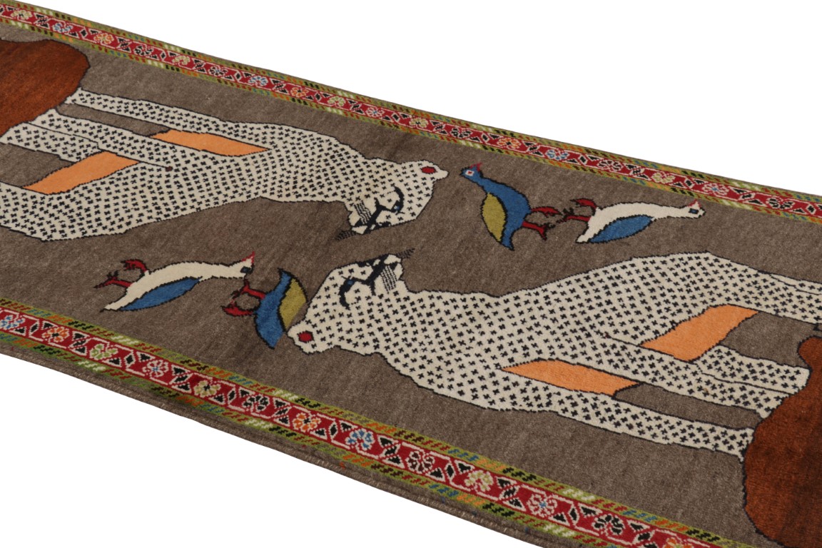 Vintage Gabbeh Runner Rug