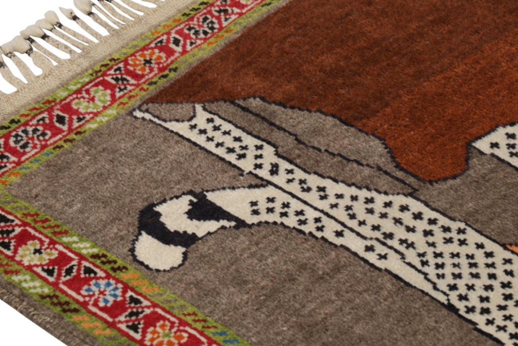 Vintage Gabbeh Runner Rug