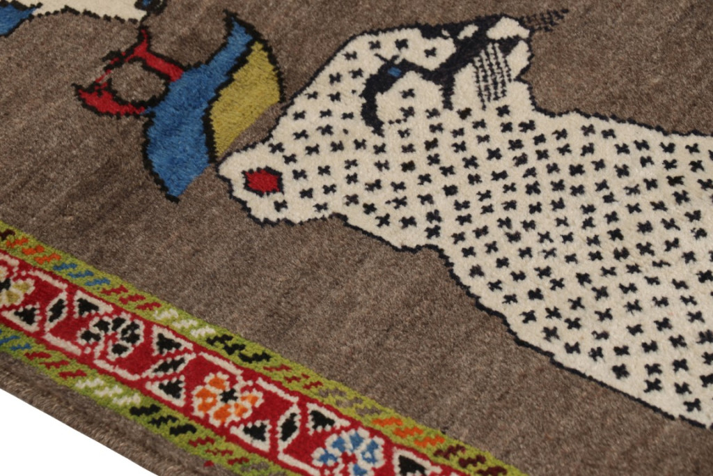 Vintage Gabbeh Runner Rug