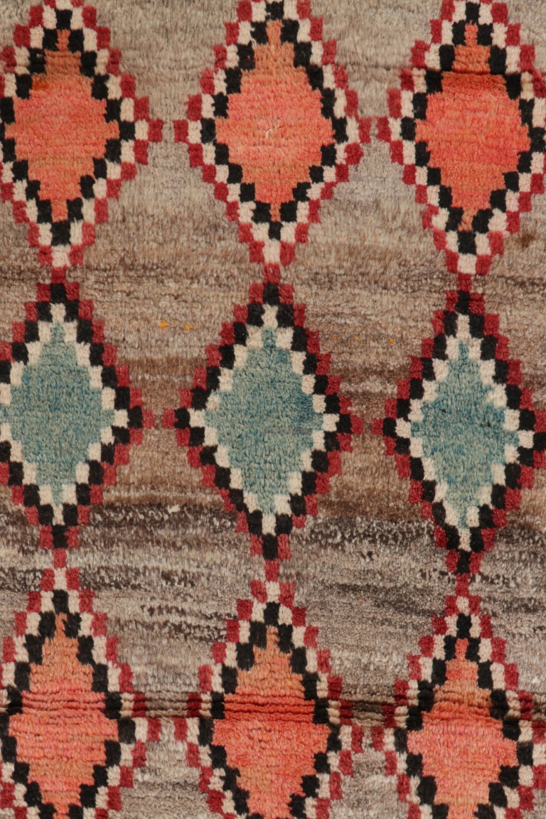 Vintage Gabbeh Tribal Runner