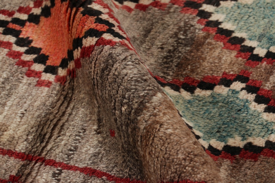 Vintage Gabbeh Tribal Runner