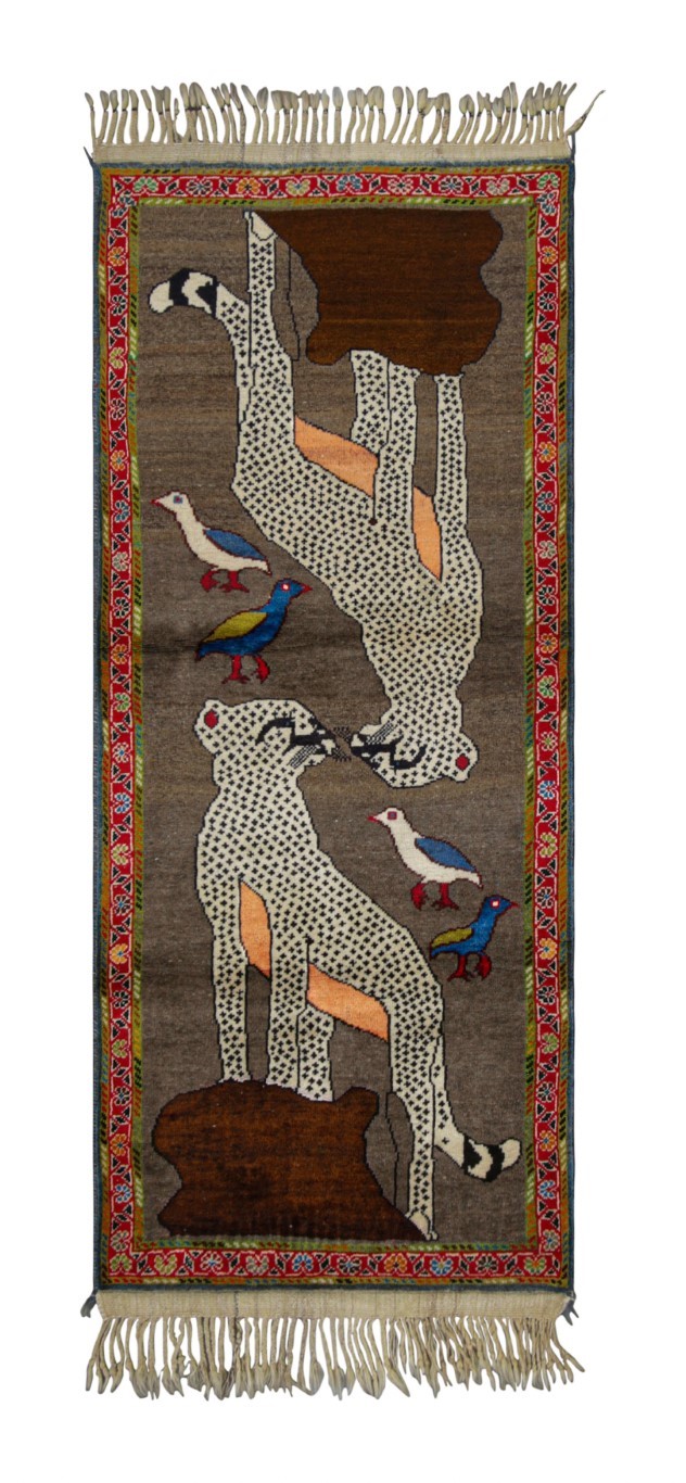 Vintage Gabbeh Runner Rug