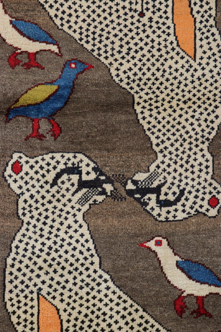 Vintage Gabbeh Runner Rug
