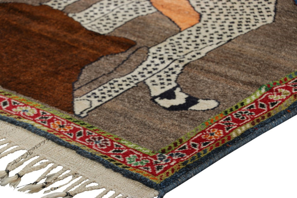 Vintage Gabbeh Runner Rug