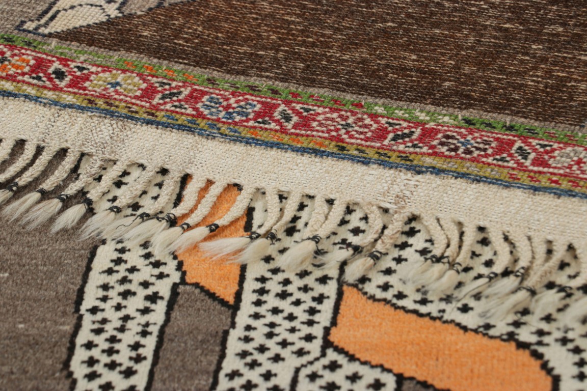 Vintage Gabbeh Runner Rug