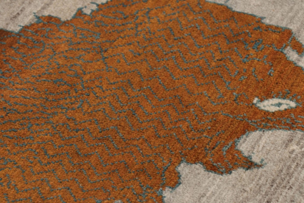 Vintage Gabbeh Pictorial Rug