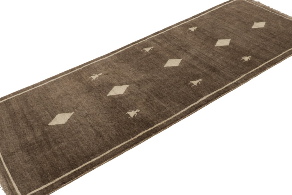 Vintage Gabbeh Geometric Rug