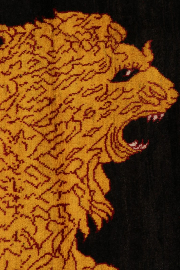 Vintage Gabbeh Pictorial Rug
