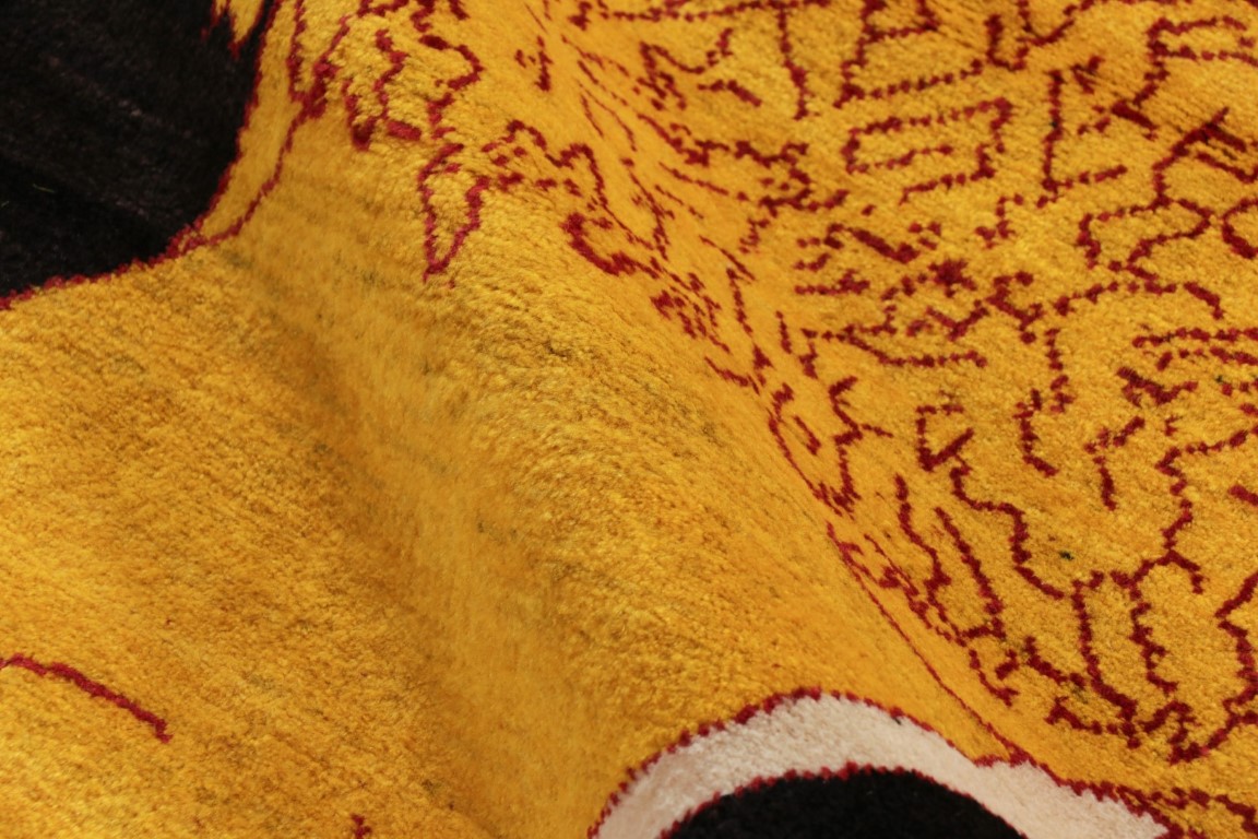 Vintage Gabbeh Pictorial Rug