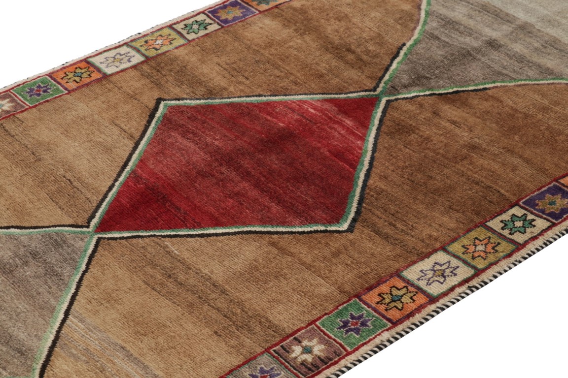 Vintage Gabbeh Geometric Rug
