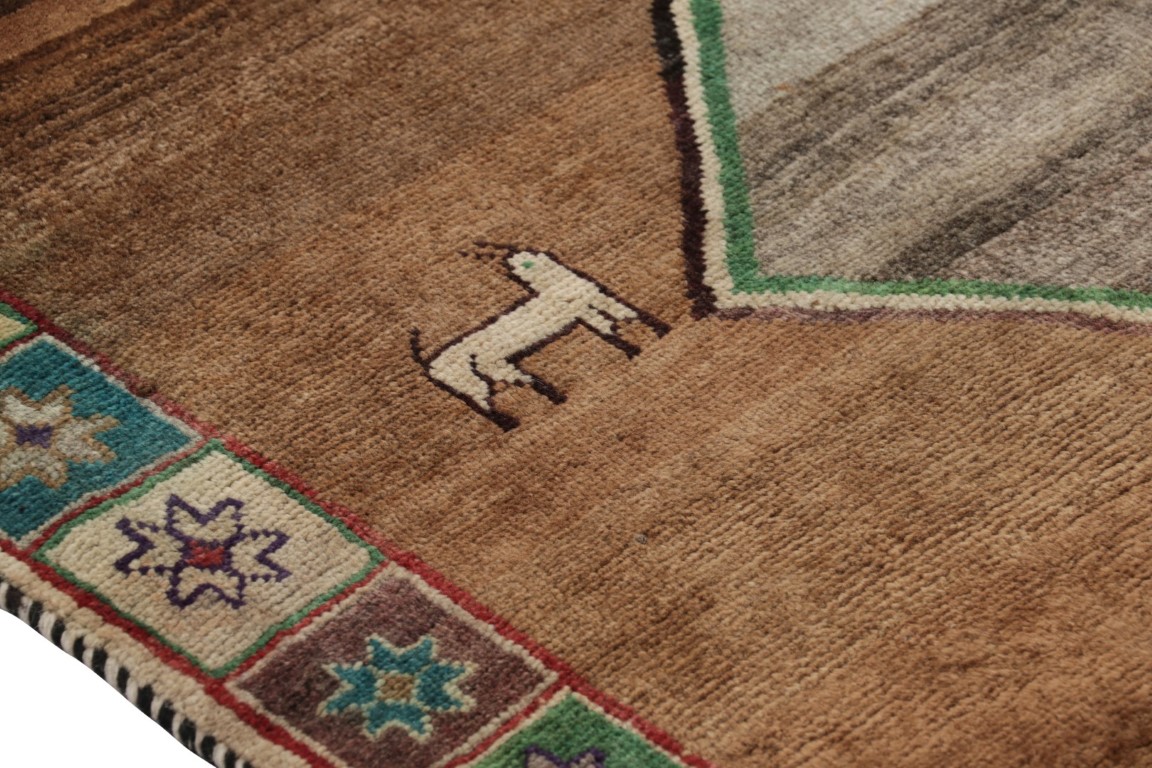 Vintage Gabbeh Geometric Rug