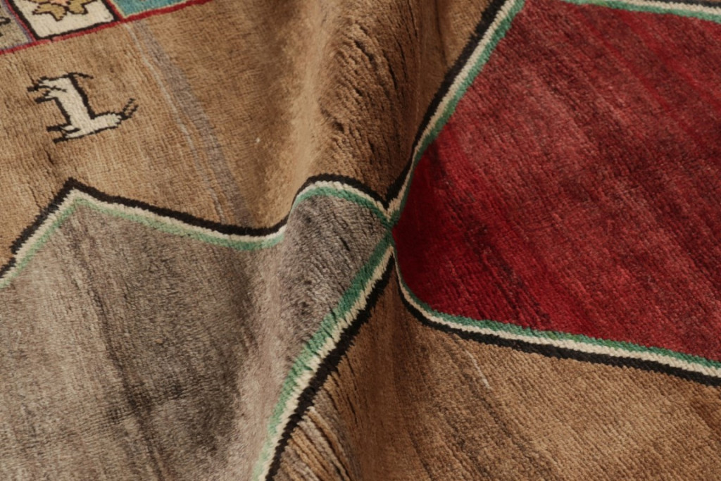 Vintage Gabbeh Geometric Rug
