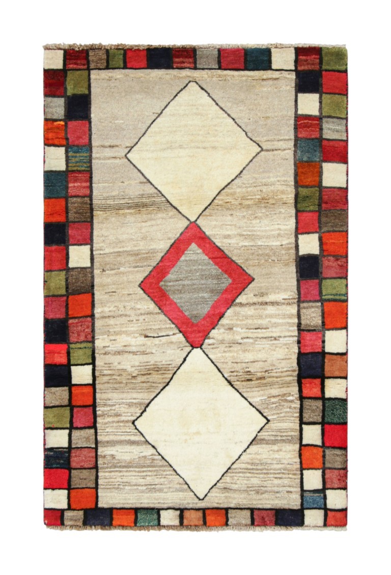 Vintage Gabbeh Geometric Rug